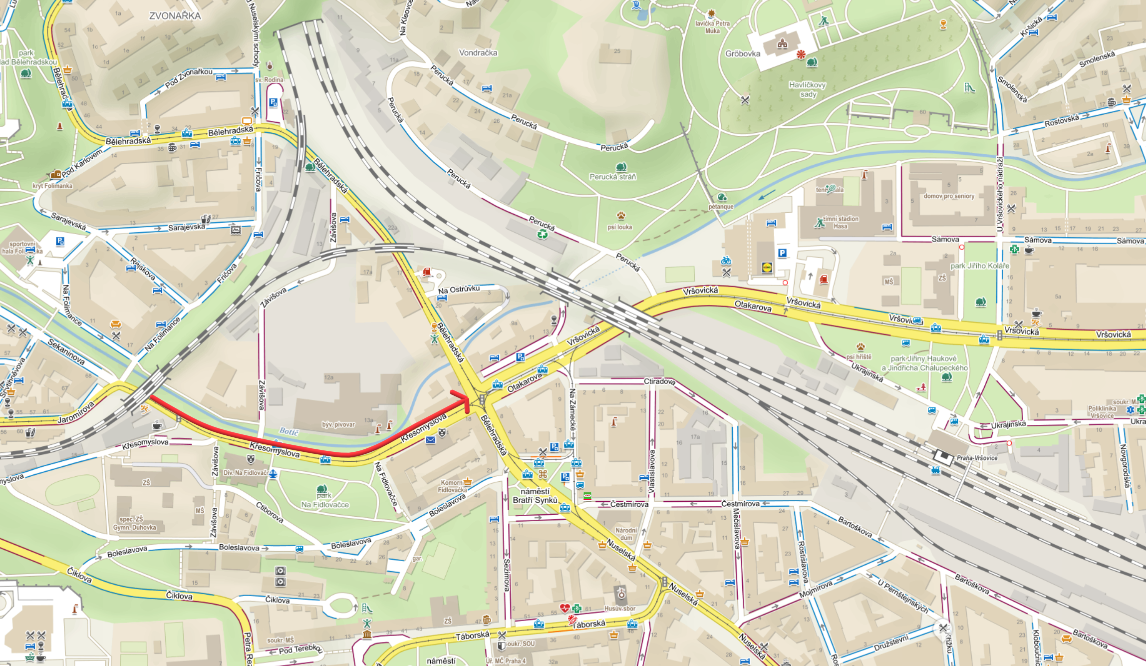 3275239_Mapa s vyznačením rekonstruované komunikace