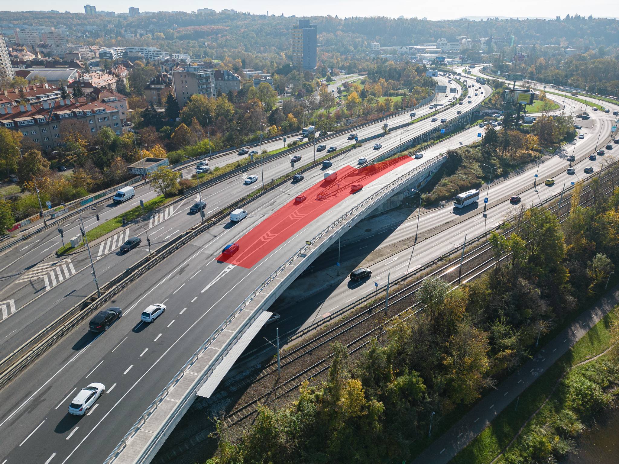 Vyznačení úseku s dopravním omezením