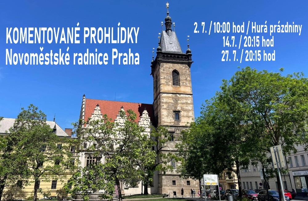 Plakát Komentované prohlídky Novoměstské radnice