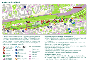 Vrch Vítkov - orientační mapa - aktualizace 4/2017, PDF formát