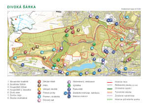 orientační mapa - Divoká Šárka, 2017