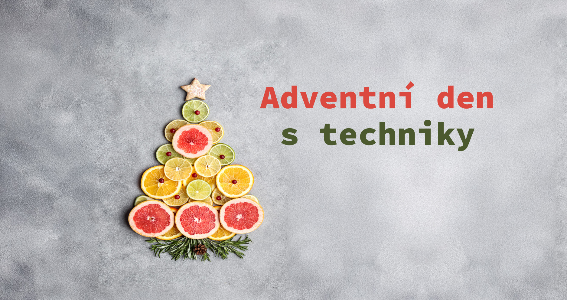 Vizuál akce Adventní den s techniky