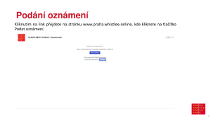 Návod jak podat online oznámení