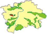 Přírodní park Košíře-Motol - orientační poloha v Praze