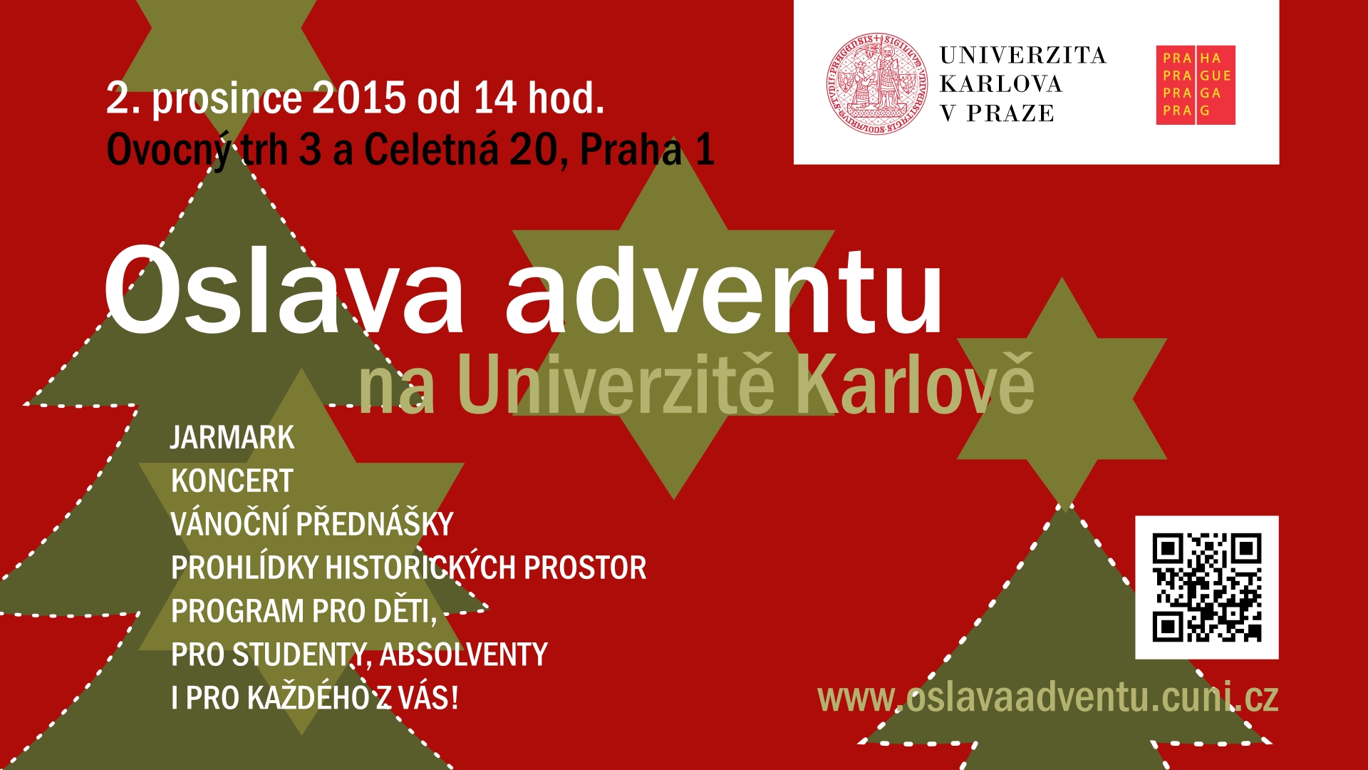 Oslava adventu na Univerzitě Karlově